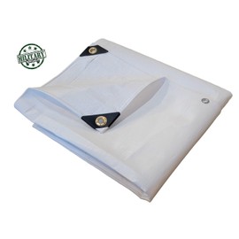 H.D. White Tarp Ultra Thick 16 Mil (Exact Sizes) (10' X 20')