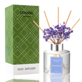 Elegant Eucalyptus Reed Diffuser Set - 3.38 fl oz (100ml) Essential Oil with 6 Reed Sticks | Home & Bathroom Decor