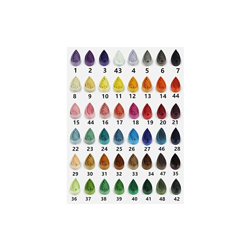 Quilling Strips 5mm Paper Quilling Set Solid Color Star Origami