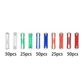 aikoolwer 5Types 200pcs Torpedo Fuses Set Torpedo Shaped Fuses Automotive 5A 8A 10A 16A 25A Protect Automotive Circuits Old Style Classic Cars