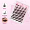 Uilulu Lash Clusters kit 10-18mm DIY Lash Extension Kit 144