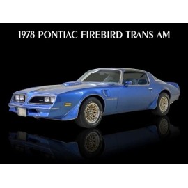 1978 Pontiac Firebird Trans Am in Blue NEW Metal Sign: 9x12" Ships Free