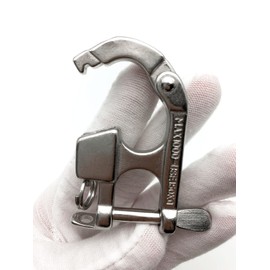 QIANJIEER Quick Release Snap Shackle - 316 Stainless Steel Shackle for Emergency Break Away, Fixed Bail Snap Shackle for Sailing, Camping, Gym, Pet, Surfing, Diving, Fishing, etc.