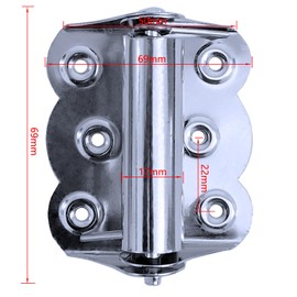 Stainless Steel Butterfly Hinge Screen Window Automatic Door Closing Spring Hinge with Screws (8)