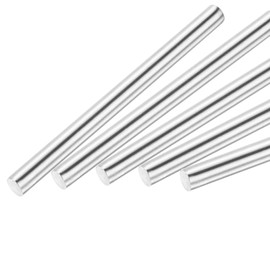MECCANIXITY 6Pcs 304 Stainless Steel Round Rods Bar, 8mm x 100mm for Various Shaft DIY Craft Model Car Plane Ship