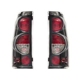 PAANLOK Tail Light Compatible With 1999-2006 Chevy Silverado 1500 2500 3500 GMC Sierra 1500 2500 Driver and Passenger Side Rear Light Brake Lamps (OE Black Clear Lens)