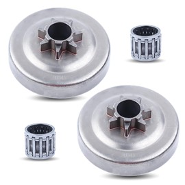 HAISHINE .325"-7T Chainsaw Clutch Drum Needle Bearing Kit for Husqvarna 350 340 345 445 450 450E 351 353 Jonsered 2145 2150 CS2150 CS2245 Chainsaw Replace 578097901,5038730-73（2 Pack)