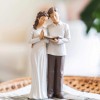 Husband & Wife Praying Couple Statue Sculpture - Husband Wife