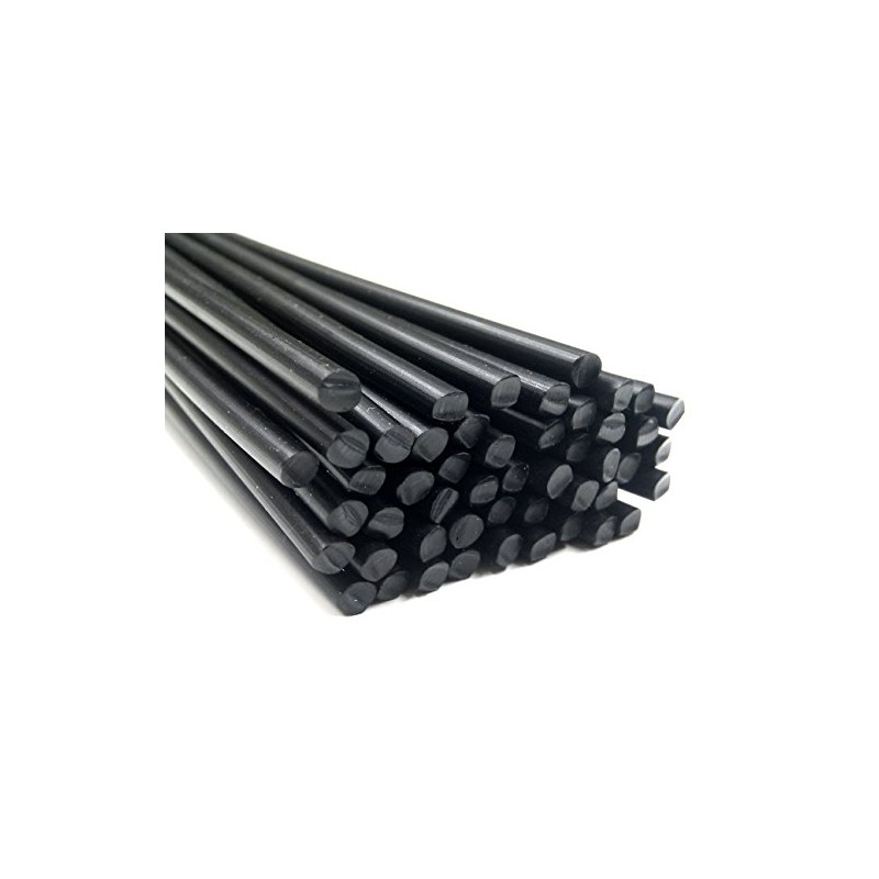 Plastic Welding Wire PP/EPDM 4 mm Round Black 25 Rods