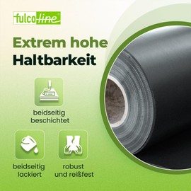 Truck Tarpaulin, 700 g, Tarpaulin, PVC Tarpaulin, Eyelets Every 50 cm with Hem to Your Desired Size, Custom Production, Waterproof, Robust, UV Resistant, High-Quality (Anthracite, 2.40 m x 2.00 m)