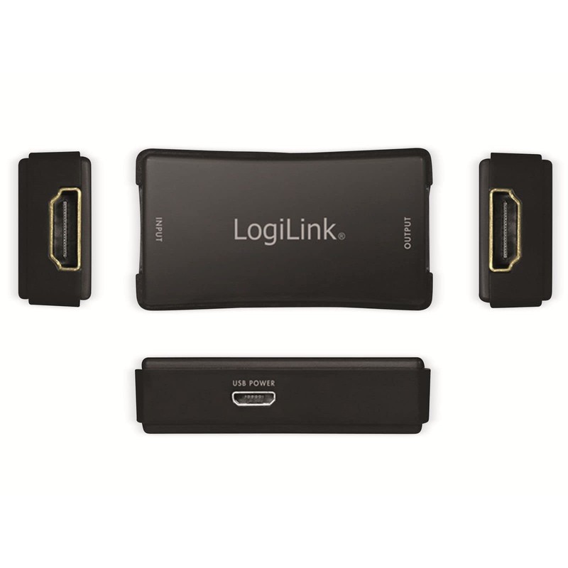 LogiLink HD0014 HDMI Repeater UHD, 25 m (4K/60Hz), 40 m