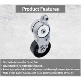 LEVANLIGHT Belt Tensioner Assembly with Pulley Compatible with Toyota RAV4 2009-2018, Camry 2012-2017, Venza 2009-2015, Sienna 2011-2013, Lexus NX300h 2015-2018, Scion tC 2011-2016, Replaces# 39106