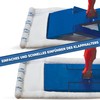 2 x Microfibre Mop Covers with Abrasive Strips - Professional