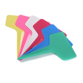 150 Pcs T-Type Plant Labels with a Pen, Waterproof Plastic Plant Tags Nursery Garden Markers, 6 x 10cm, 6 Colors