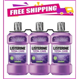 Unbranded Listerine Total Care Mouthwash, Fresh Mint, 33.8 fl. oz., Pack of 3