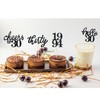 24 PCS Black Glitter 30th Birthday Cupcake Toppers for Celebrating
