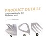 KICHOUSE 2pcs Stainless Steel Shovel Design Cutlery Set Multipurpose Fork