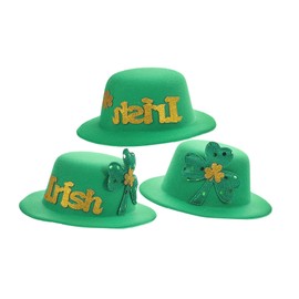 IWOWHERO 3pcs Irish Day Hair Accessories Irish Hair Clips St. Paul Hair Accessories Irish Stone Claw Clip Ponytail Women's Hair Accessories Festive Hair Accessories Polyester Green