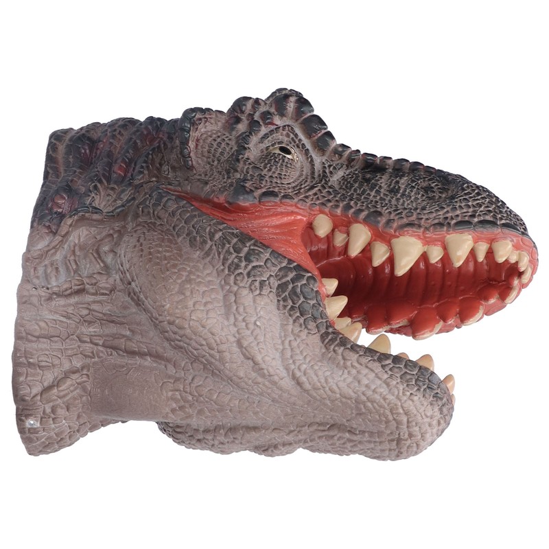 Dinosaur Puppet Rubber Portable Hand Drawn Comfortable Grip Tyrannosaurus Hand