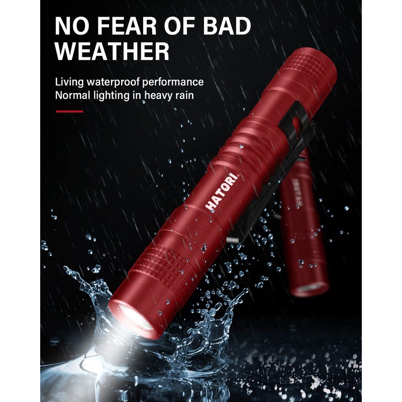 HATORI Flashlights Bright LED Flashlight Super Mini Flashlight with High