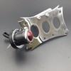 XKH- Motorcycle Chrome Horizontal Vertical Zigzag Side Mount License Plate