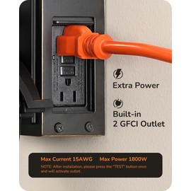 EDISHINE Motion Sensor Outdoor Lights, Porch Light with GFCI Outlet, Exterior Lighting Fixtures Dusk to Dawn Outside Wall Sconce with Water Ripple Glass, Wall Mount Lantern Lamp for House Garage