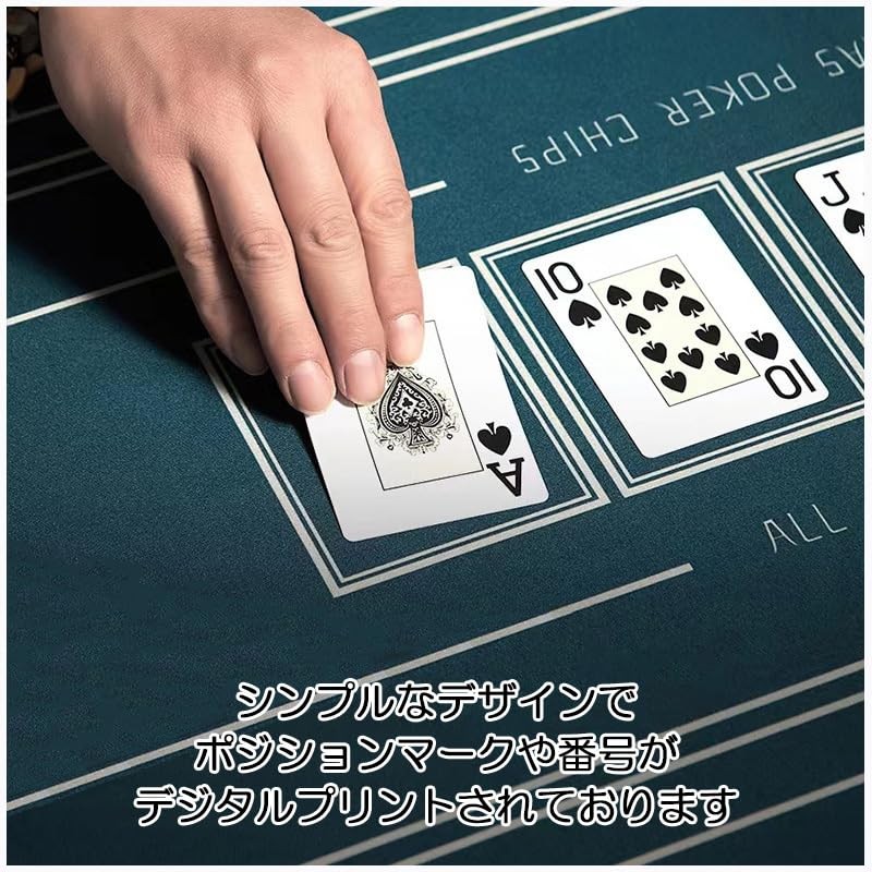 +Lsm Poker Mat Texas Hold'em Digital Printed Rubber Mat (32x32cm)