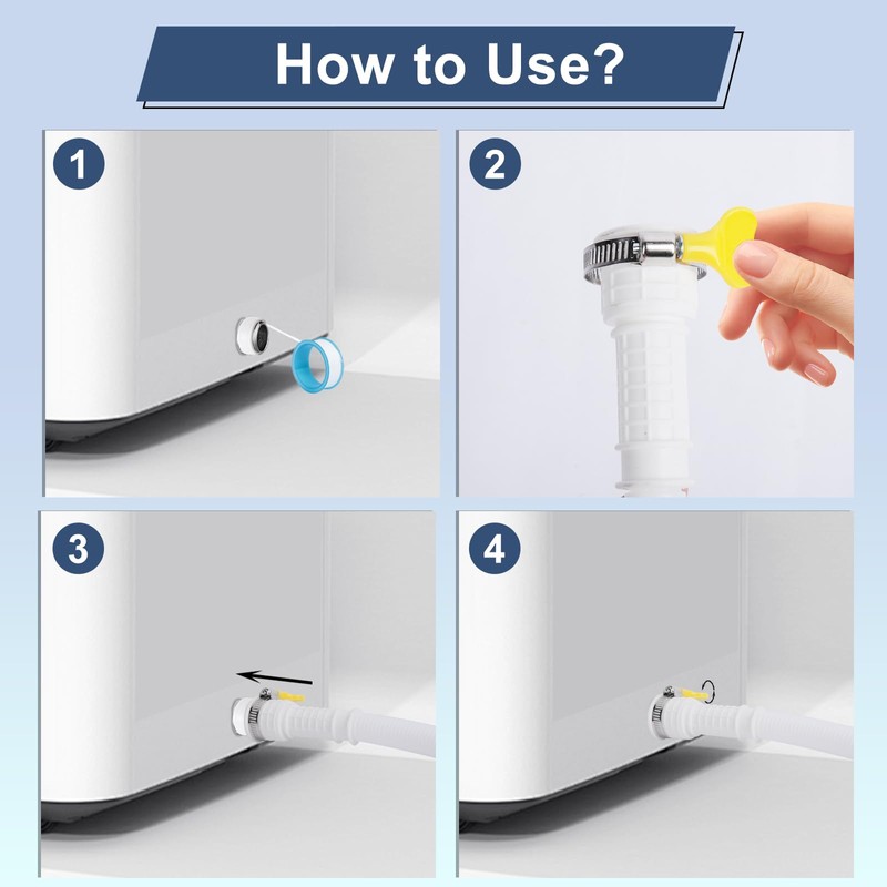 Universal Dehumidifier Drain Hose 10 Feet Air Conditioner Hose with
