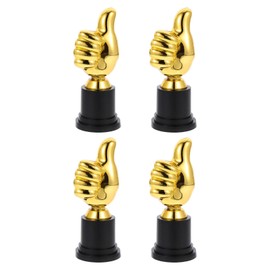 Trophies Thumbs up Trophies, 4pcs Award Trophies Competition Trophy Gold Trophy Awards Funny Trophy Trophy