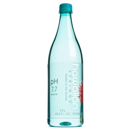 Hawaiian Springs- Natural Artesian Bottled Water | Volcanic Enhanced Alkaline Electrolytes | Sourced On Big Island, Hawaii | 1L (Pack of 12)