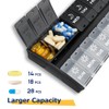 Mossime XL Pill Organizer 2 Times a Day, 7 Day