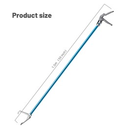 G2 60-inch Professional All-Aluminum Alloy Snake Tong Reptile Grabber Rattle Snake Catcher Wide Jaw Handling Tool with Lock