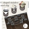 Honsoo- Material y estilo: 100% cabello humano real. Las extensiones