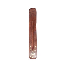 Yajna Traditional-Handmade-Burner Wooden-Incense-Stick-Strip-Holder Ash-Catcher-Stand for-Aromatherapy-Meditation-Yoga (Incense Holder 10 inch(1 pcs)