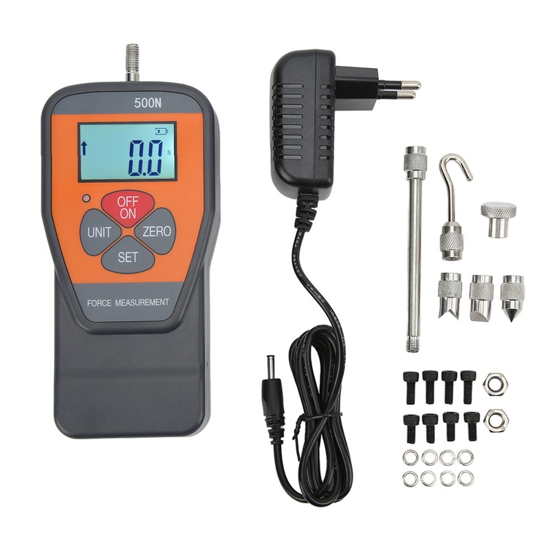 RuoShui 500N Digital Force Gauge with LCD Backlight Screen Portable