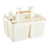 ALINK Portable Shower Caddy Basket with Compartments, Plastic Divided Cleaning