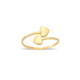 Gelin 14k Solid Gold Stackable Ring for Women - Size 6