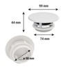 Wamovo Exhaust Chimney Lid Suitable for Truma® Fireplaces Chimney Hood