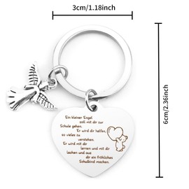 Einschulung Mädchen Geschenke zur Einschulung Junge Schulanfang Mädchen Schutzengel Schlüsselanhänger Schutzengel Schulanfang Schlüsselanhänger Glücksbringer Schulkinder Geschenke Einschulungsgeschenk
