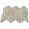 Splashback Tile ORIENTAL HERRINGBONE Oriental Sculpture Herringbone 12" x 8mm