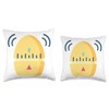 Egg Timer Eggtimer Kitchen Timer Cooking Baking Throw Pillow