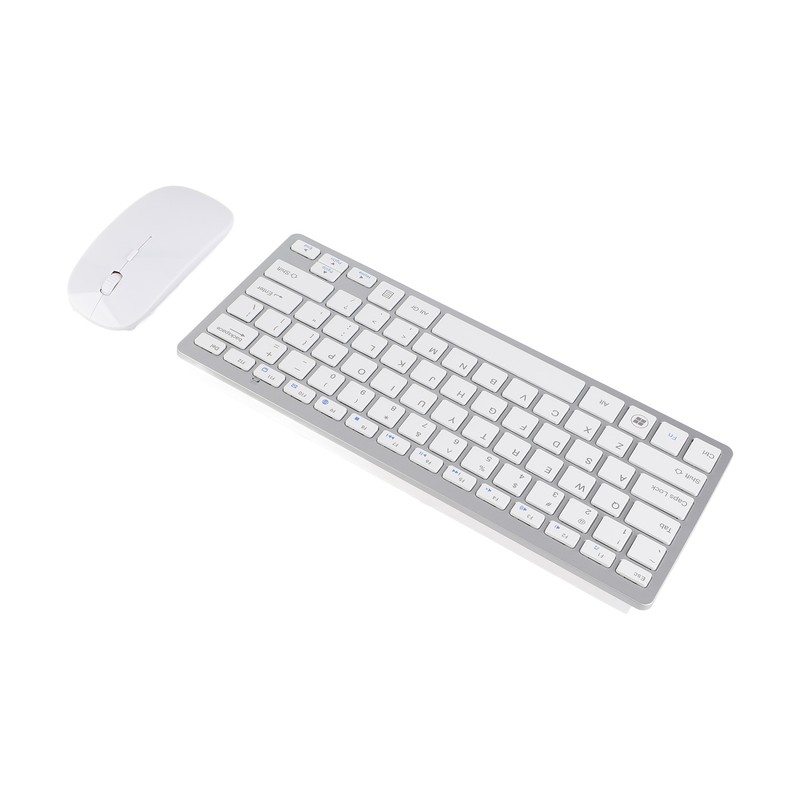 Keyboard Mouse Set 2.4G Wireless 78 Keys USB Thin Etched