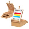 MEEDEN Large Tabletop Easel Sketchbox, Adjustable Solid Beech Wood Desktop