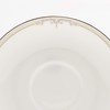 Narumi 51008-1946 Cup Saucer, Thin Pearl Accent, Arabesque, Platinum, Silver,