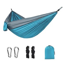 JiangMuXin Hammock, Parachute with Dedicated Belt, Ultra Wide, Ultra Lightweight, Extra Spacious, 108.8 x 55.1 inches (275 x 140 cm), Load Capacity 771.2 lbs (350 kg), For Indoors, Outdoors, Camping,