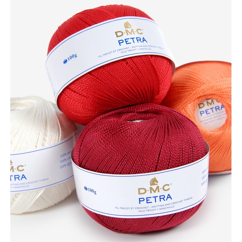 DMC Petra Yarn, 100% Cotton, Dark Grey, Size 5
