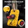 GarveeTech15 Gallon Portable Fuel Caddy with Manual Transfer Nozzle, Gasoline