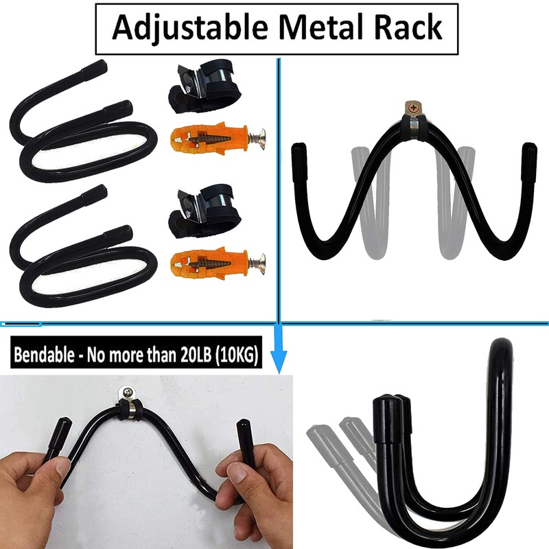 AUXPhome 2 Pack Wall Storage Display Rack - Bow Hanger