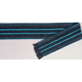 Novtex 3 Yds. Black/Turquois