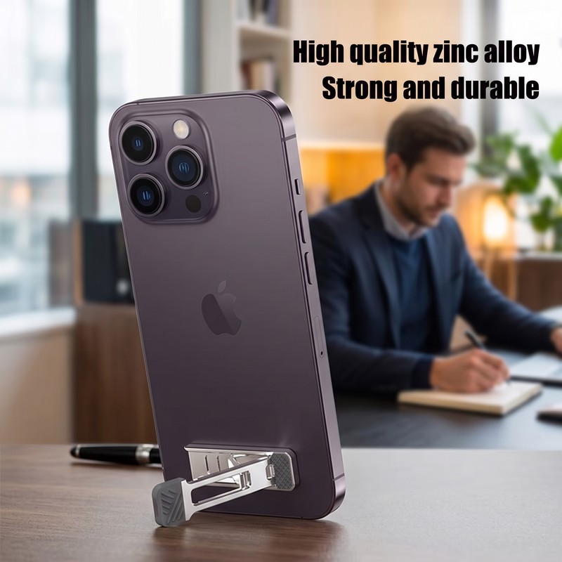 Foldable Aluminum Laptop Stand for Desk Use – 3-Height Adjustable